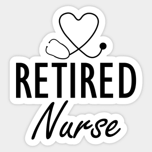 Retired Nurse Sticker